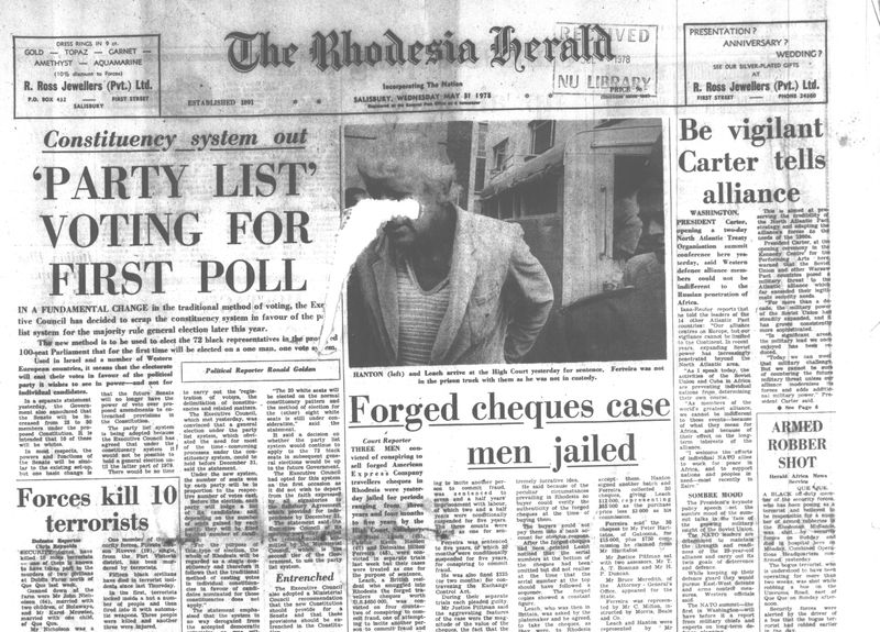 Rhodesia Herald - 31 May 1978