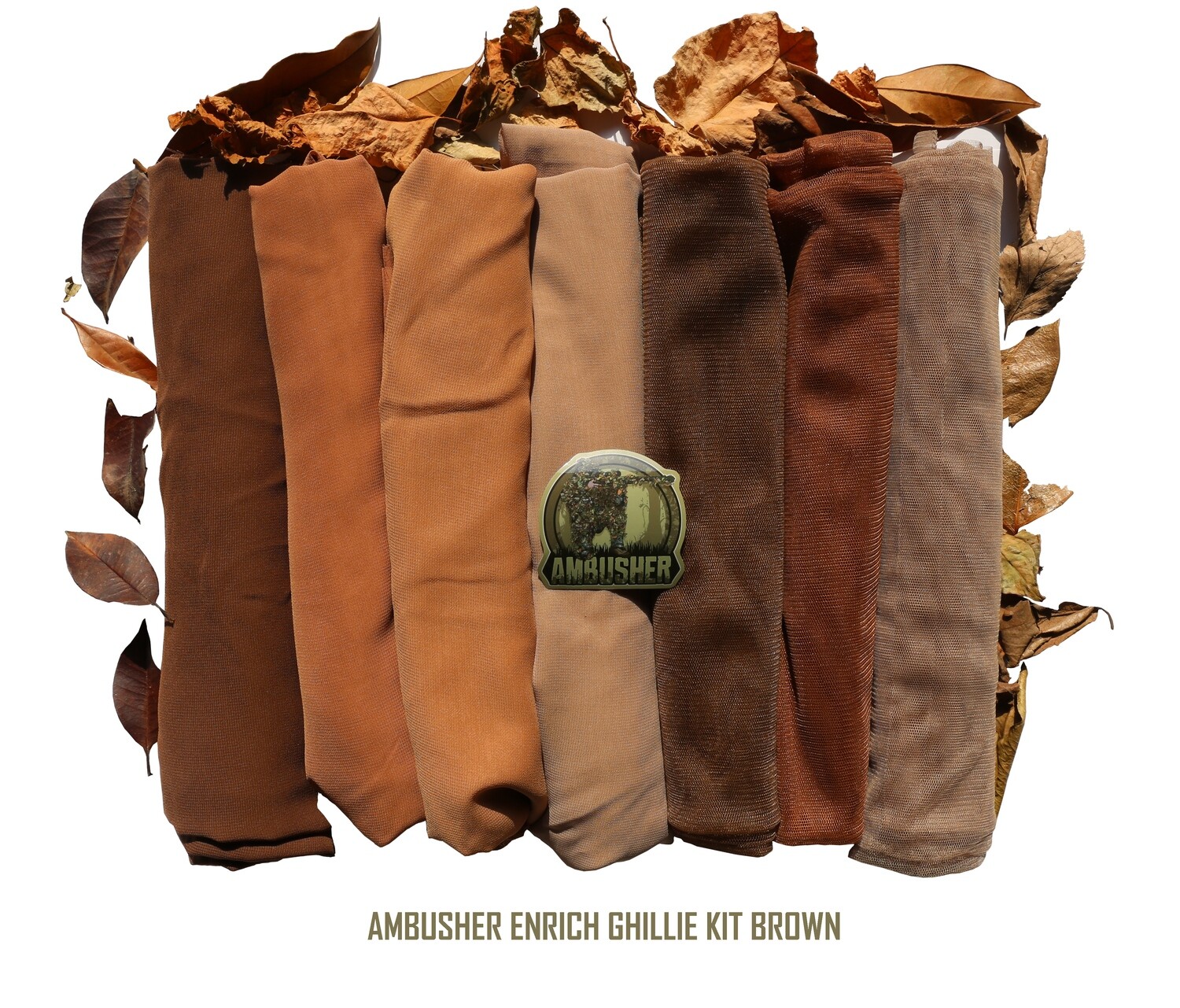 AMBUSHER イージーギリーセット ブラウン100・グリーン100 Ambusher Enhance Ghillie Kit