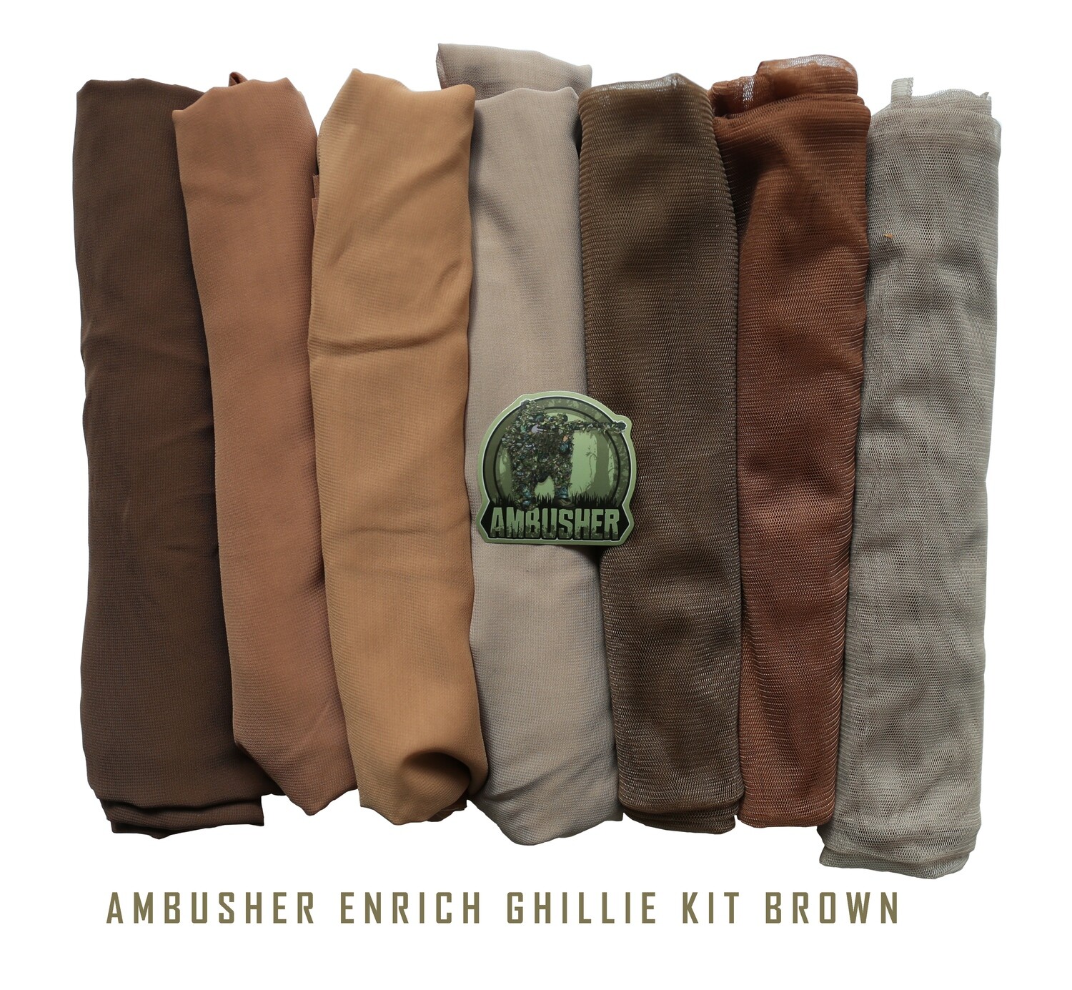 AMBUSHER イージーギリーセット ブラウン100・グリーン100 Ambusher Enhance Ghillie Kit