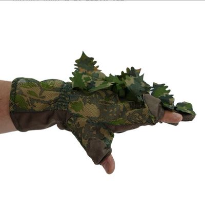 Stalker Green 3D Leaf Suit Gloves - S