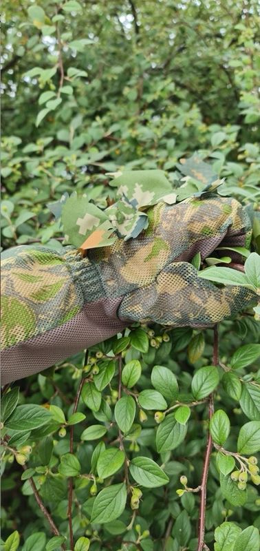Stalker Green 3D Leaf Suit Gloves - S