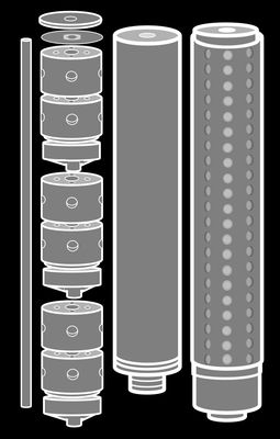 忍壱 サイレンサーカスタムインナーキット（VSR-10 GSPEC、 プロサイレンサーナイツタイプ 用）