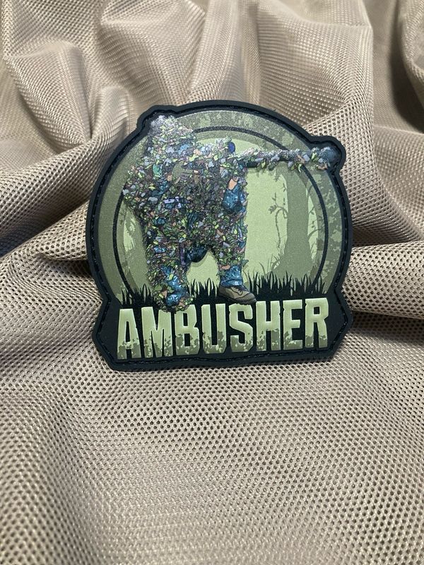 Ambusher 2D+3DベルクロPVCパッチ