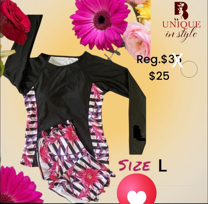 Traje de baño 2 piezas size L