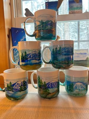 "REALLY COOL" MOUNTAIN CERAMIC MUGS