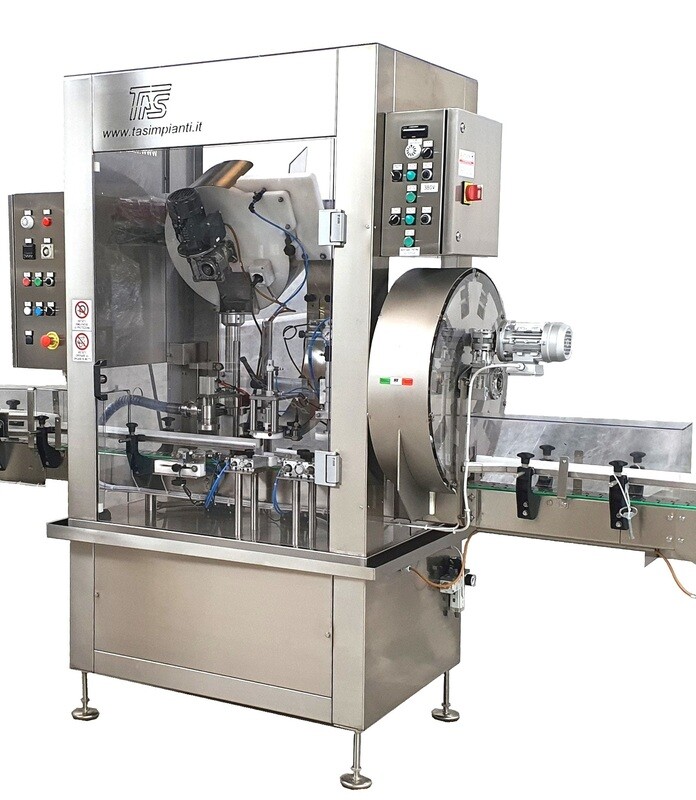 Automatic filling-capping machine for non-stackable jars and bottles