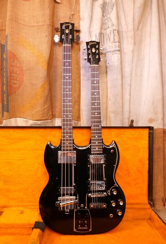1966 Gibson EBSF 1250 Double Neck Guitar Bass Black