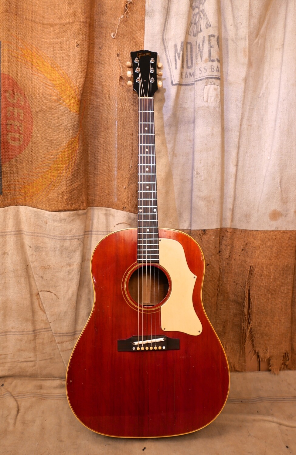 1968 Gibson J-45 Cherry Red
