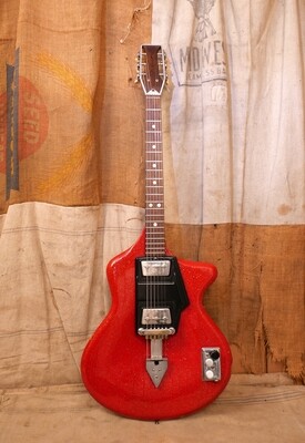 1960's Wandre Spazial Red Sparkle