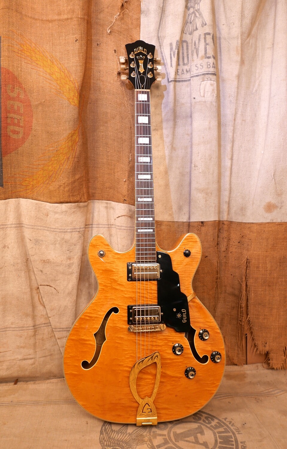 1969 Guild Starfire V Deep Body Blond 5D-BL