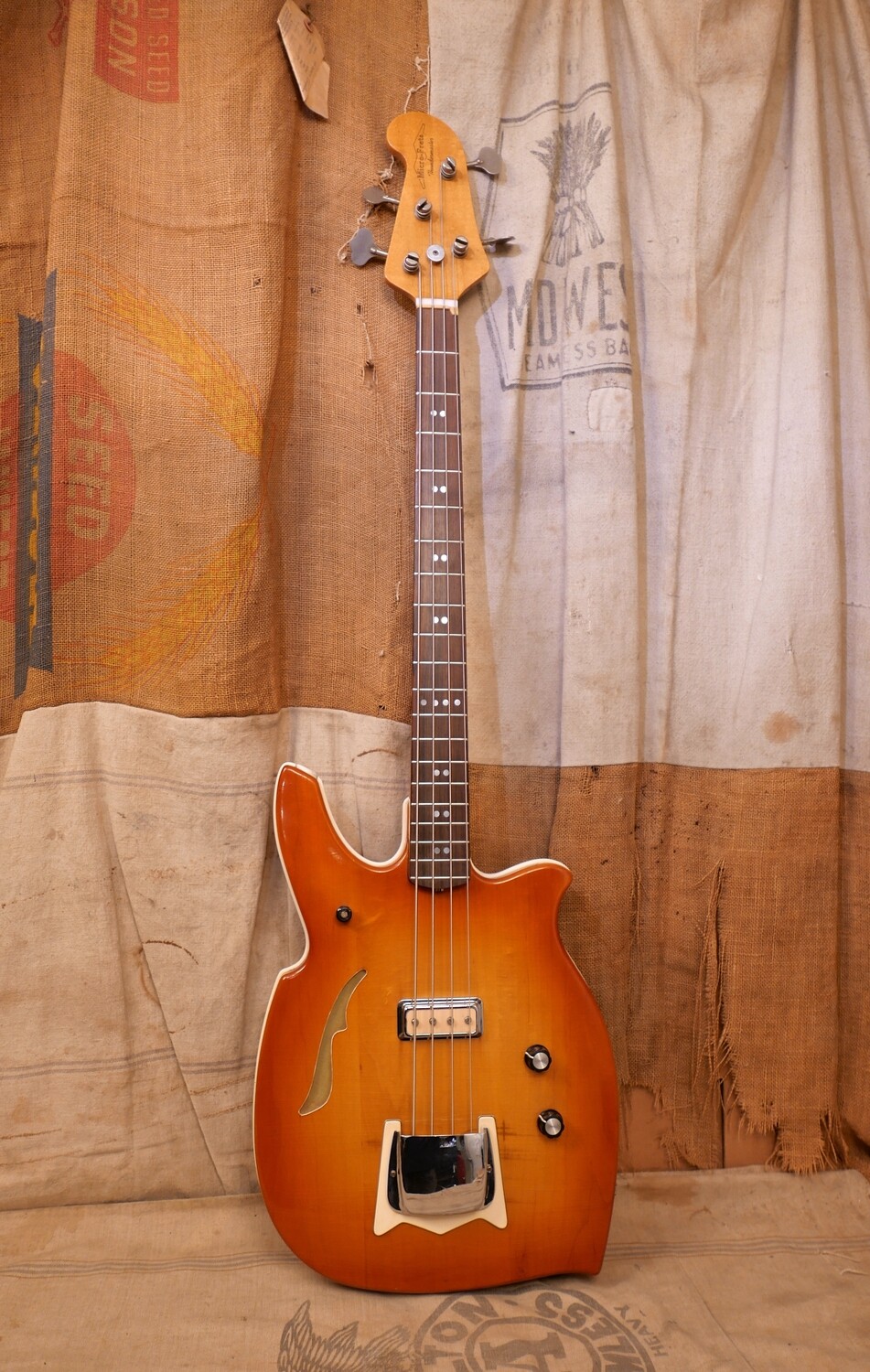 1969 Microfrets Thundermaster Bass Style 1 (Orbiter Body) Sunburst