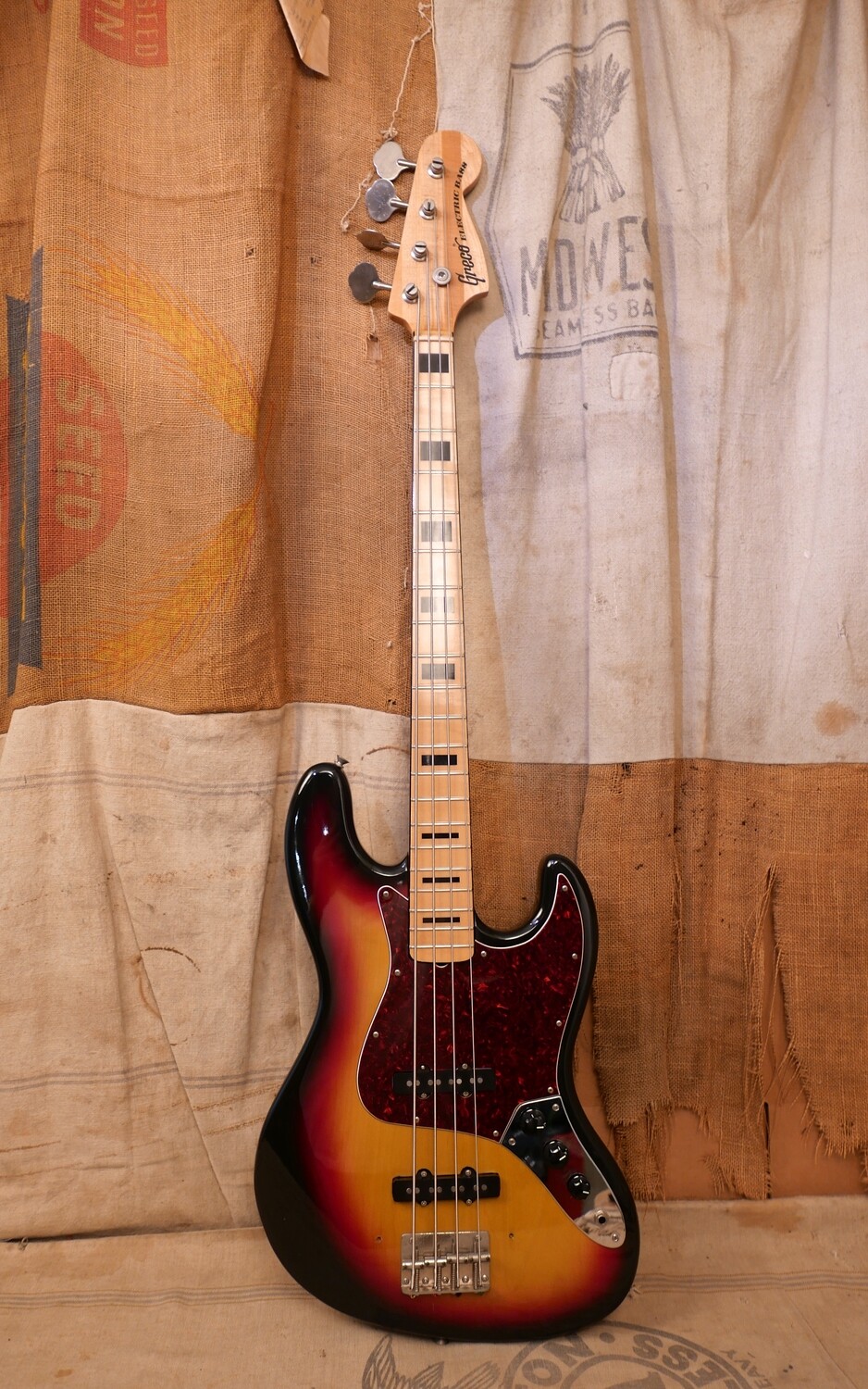 1970's Greco JB-500 Jazz Bass Sunburst