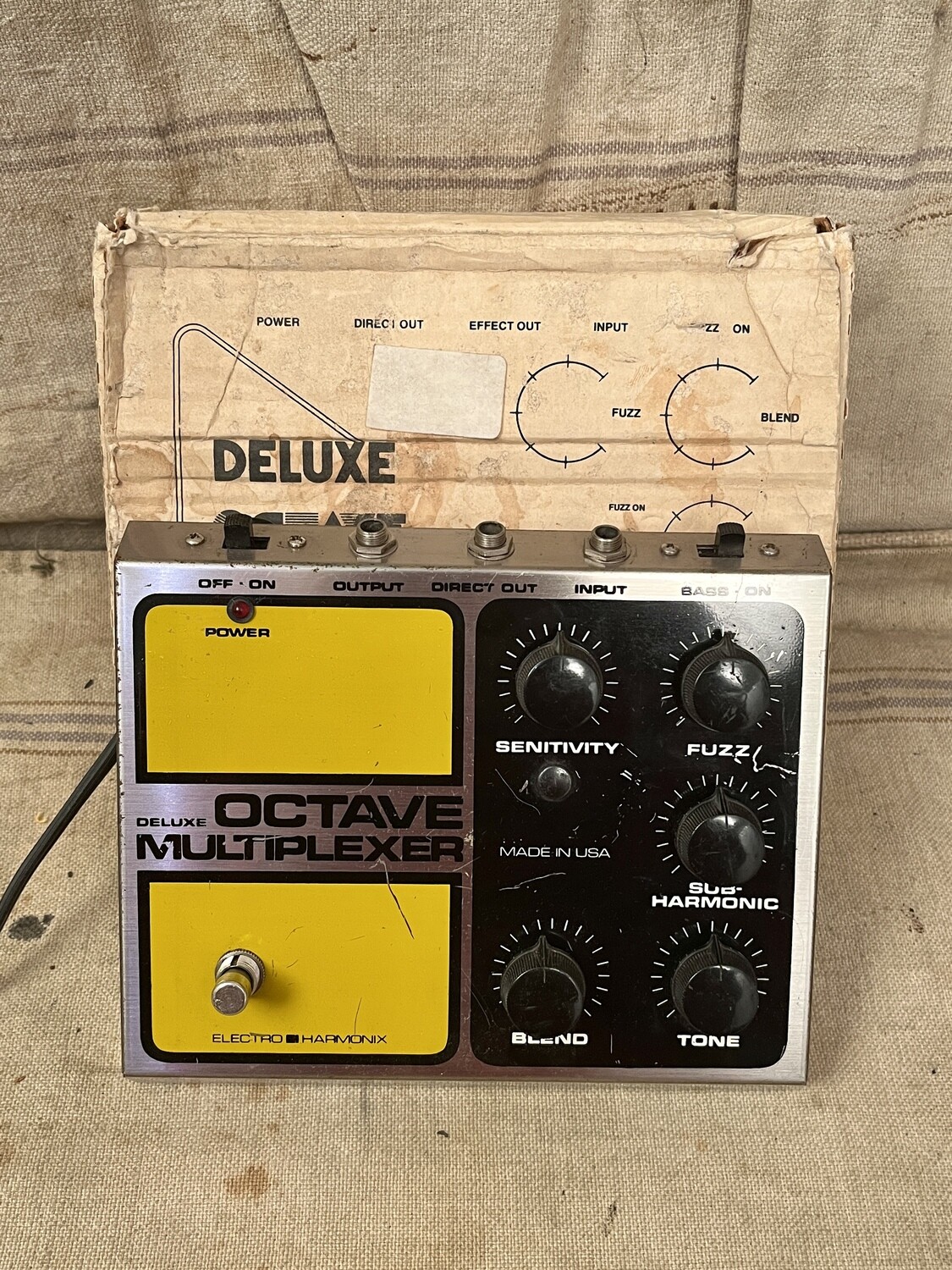 1970's Electro Harmonix Deluxe Octave Multiplexer Yellow/Black