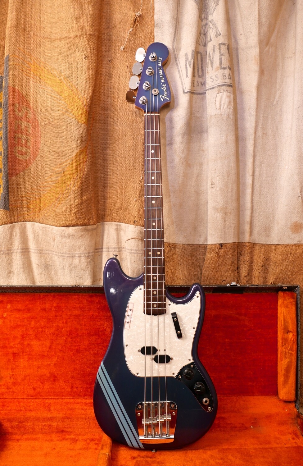 1969 Fender Mustang Bass Competition Burgundy