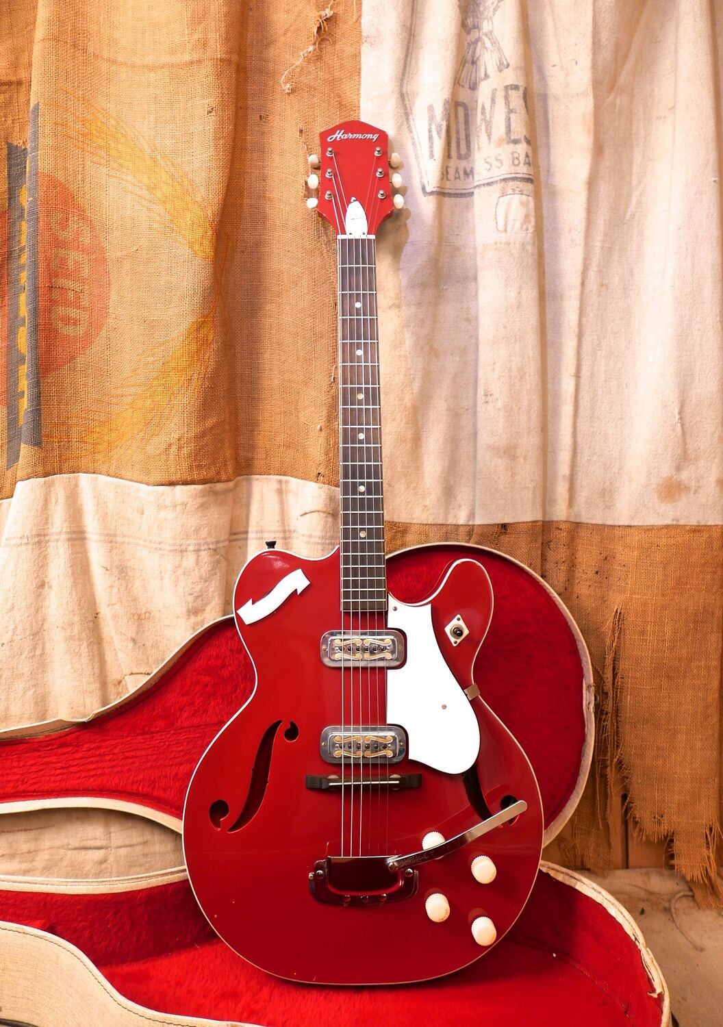 1960's Harmony H-73 Roy Smeck Red