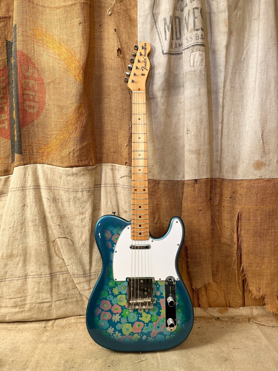2011 Fender '69 RI Telecaster TL-69 MIJ Blue Floral