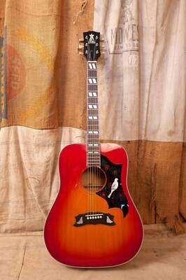 1970's Canda Dove Acoustic Guitar Cherry Sunburst