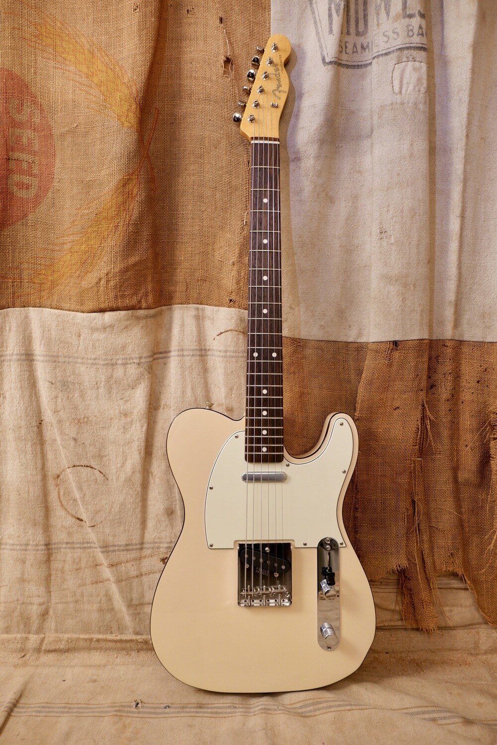 2014 Fender MIJ '62 Reissue Telecaster Vintage White w/ Black Binding