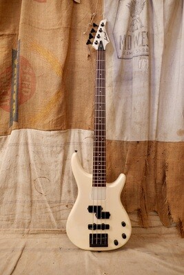 1980s Aria Pro II ARB-50 Argent Series Bass Pearl White