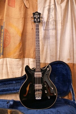 1973 Guild Starfire II Bass Guitar Black
