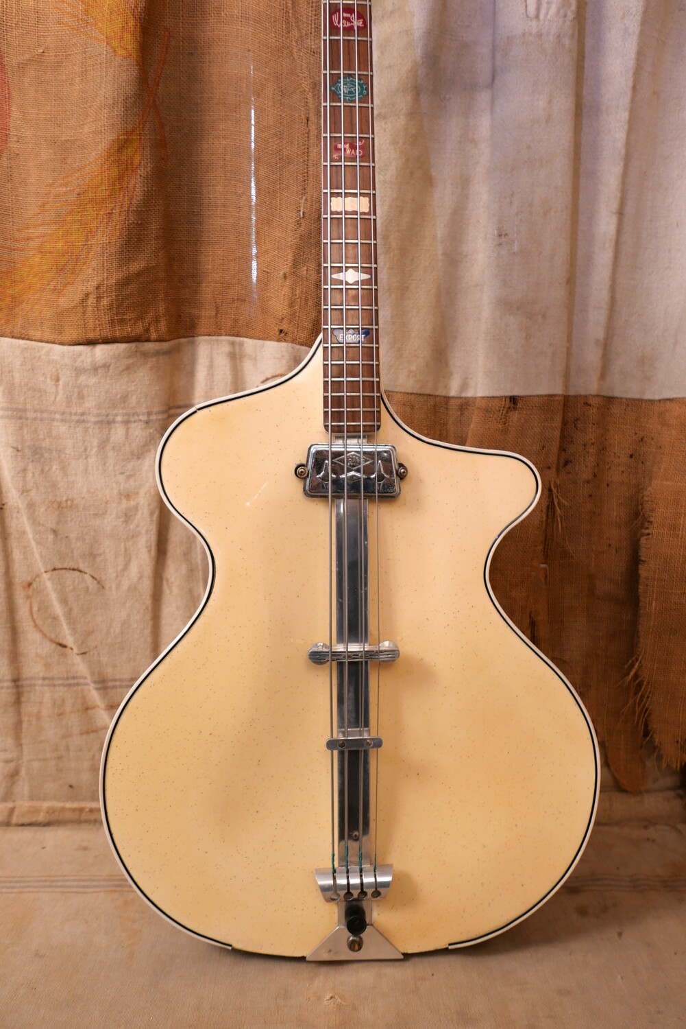 1960 Wandre Waid Bass Sparkle White