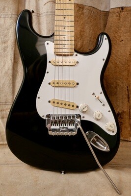 1986 Fender Stratocaster Contemporary  MIJ Black w/S1 Tremolo