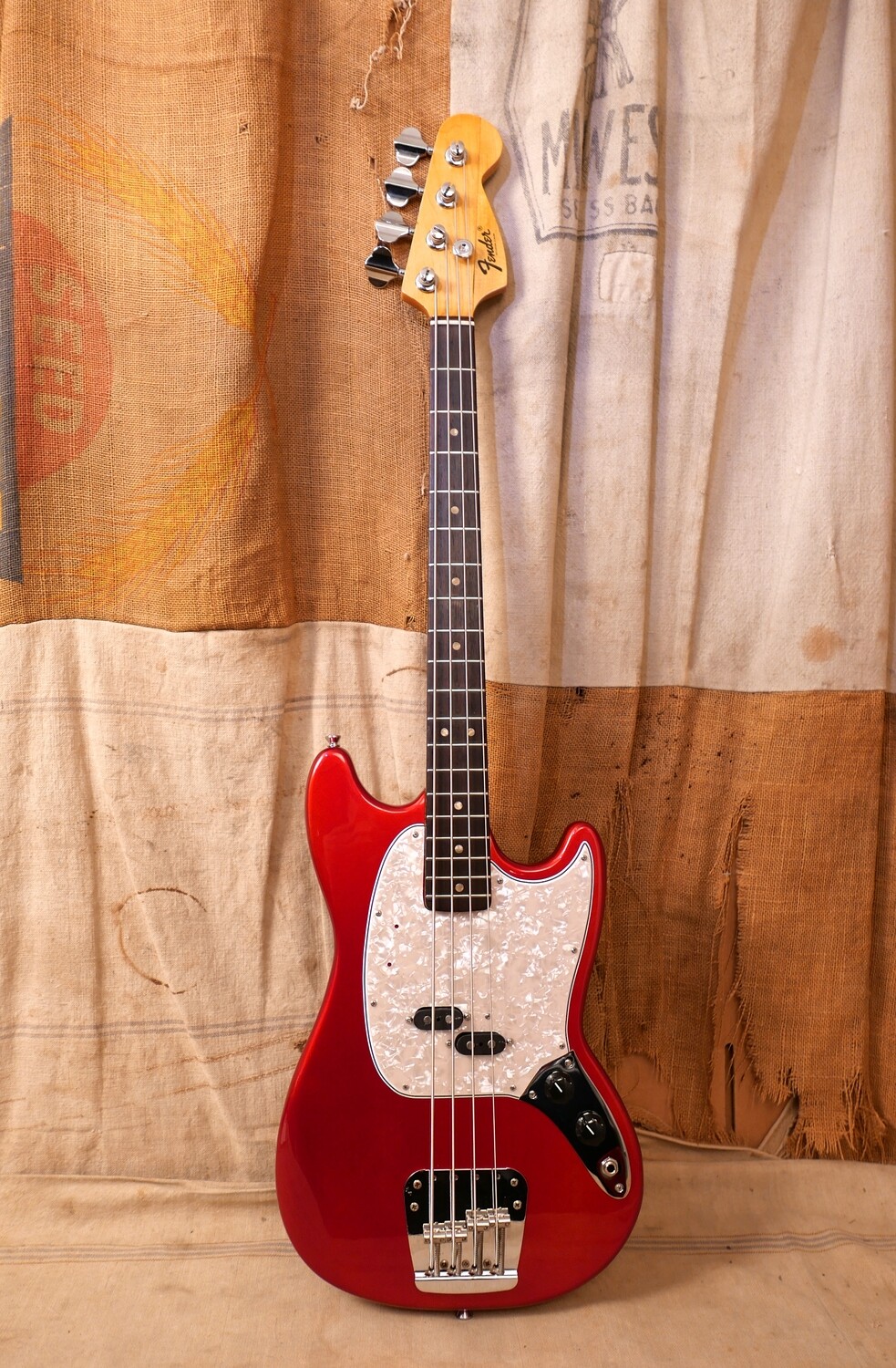 1970 Fender Mustang Bass Red Refin