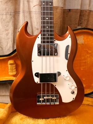 1968 Gibson Melody Maker Bass Sparkling Burgundy