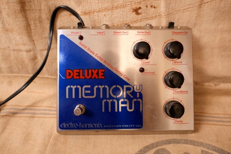 1970&#39;s Electro-Harmonix Deluxe Memory Man - Blue &amp; Silver