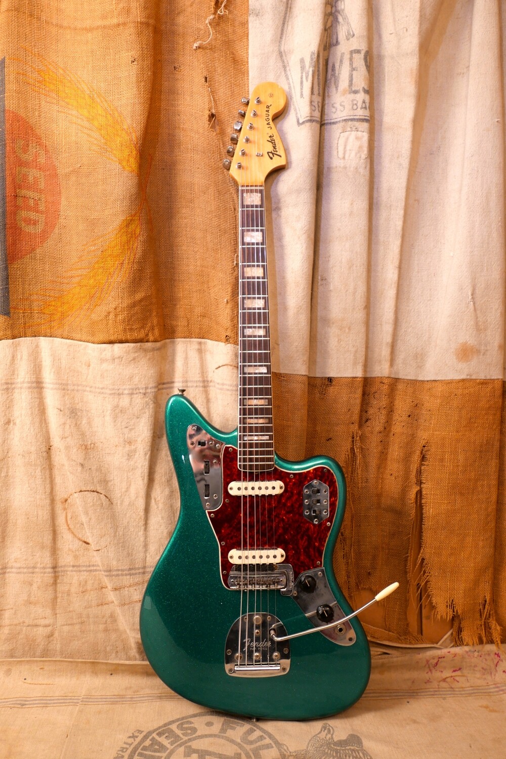 1969 Fender Jaguar Green Sparkle Refin