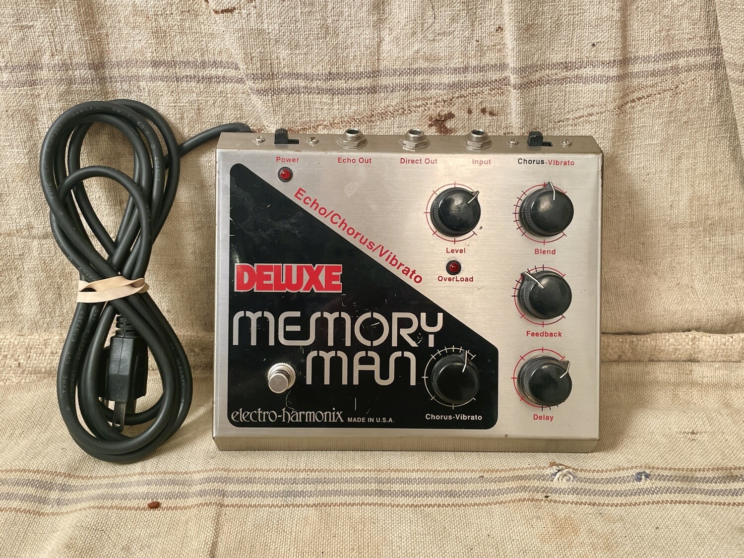 1980s Electro-Harmonix Deluxe Memory Man Black-Silver