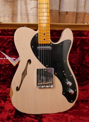2019 Fender Custom Shop Limited Thinline Loaded Relic Nocaster Aged Dirty White Blonde