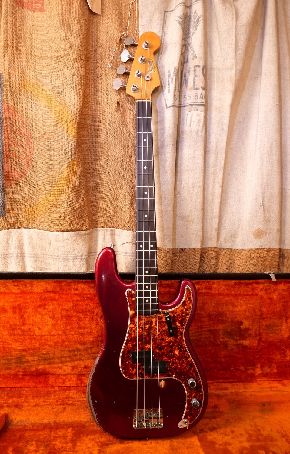 1965 Fender Precision Bass Red Sparkle Refin