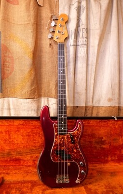 1965 Fender Precision Bass Red Sparkle Refin