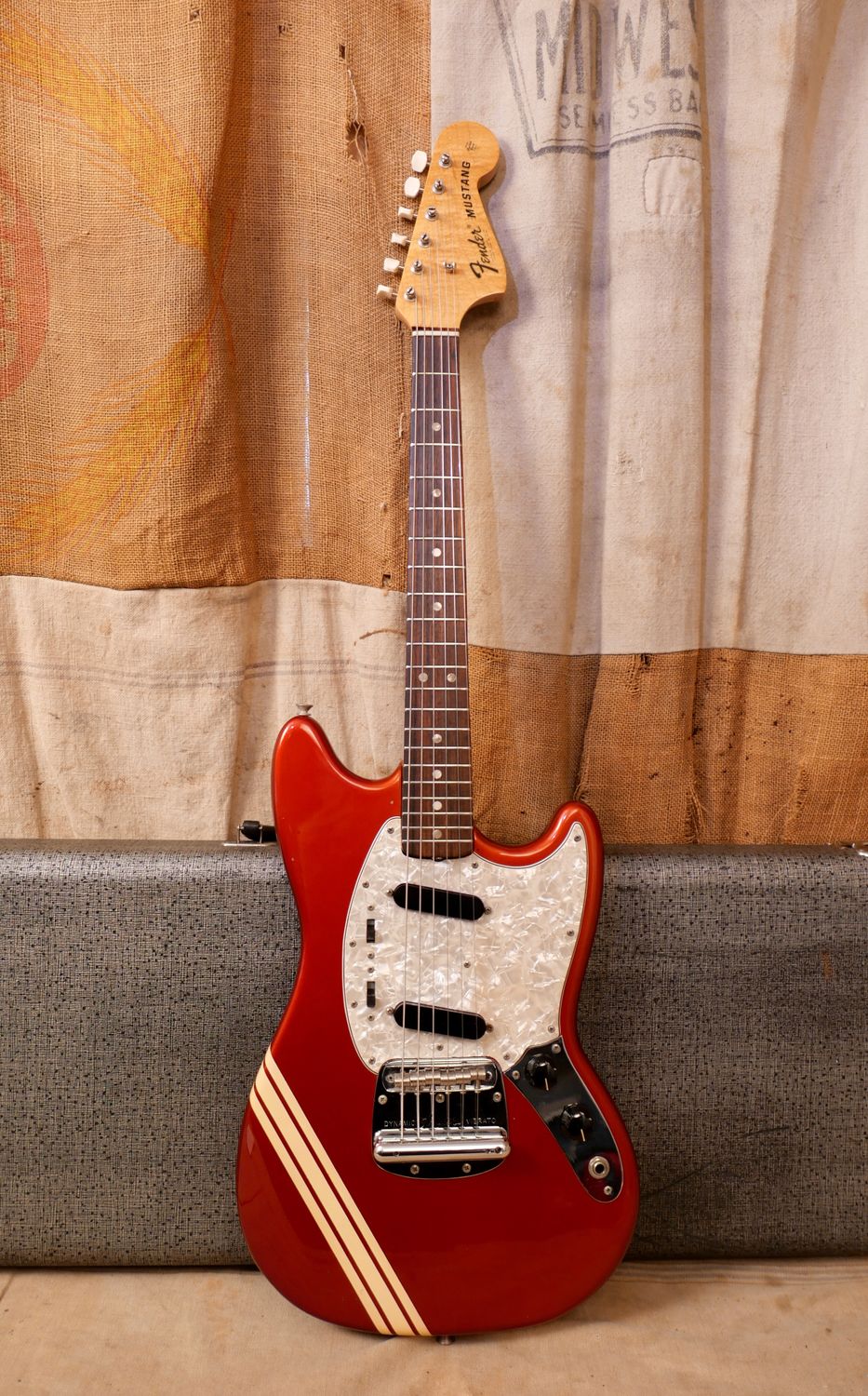 1972 Fender Mustang Competition Red Short Scale