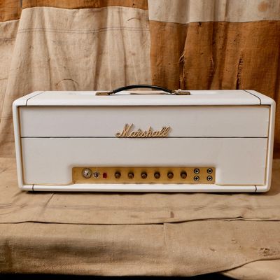1969 Marshall Super Bass 100 Watt Head White Retolex