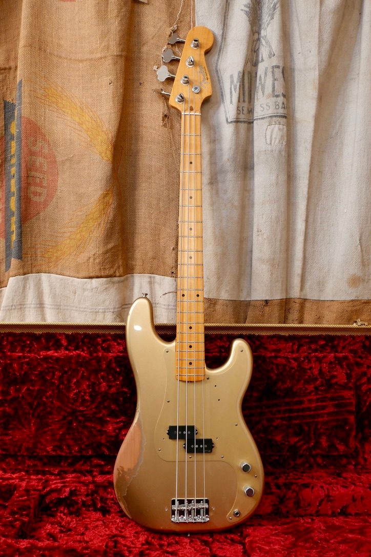 2022 Fender American Original 50s Precision Bass Aztec Gold