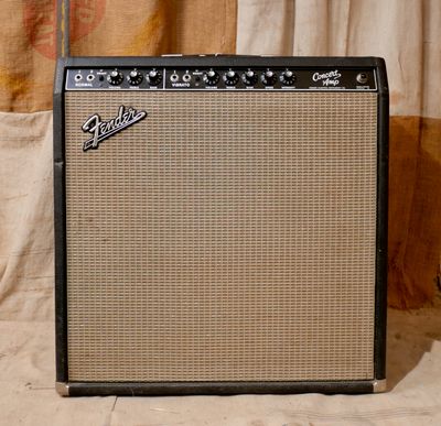 1963 Fender Concert Amplifier Black Tolex Black Panel
