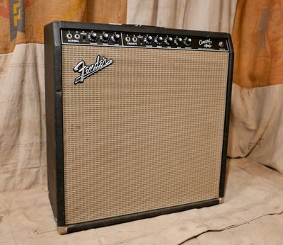 1963 Fender Concert Amplifier Black Tolex Black Panel
