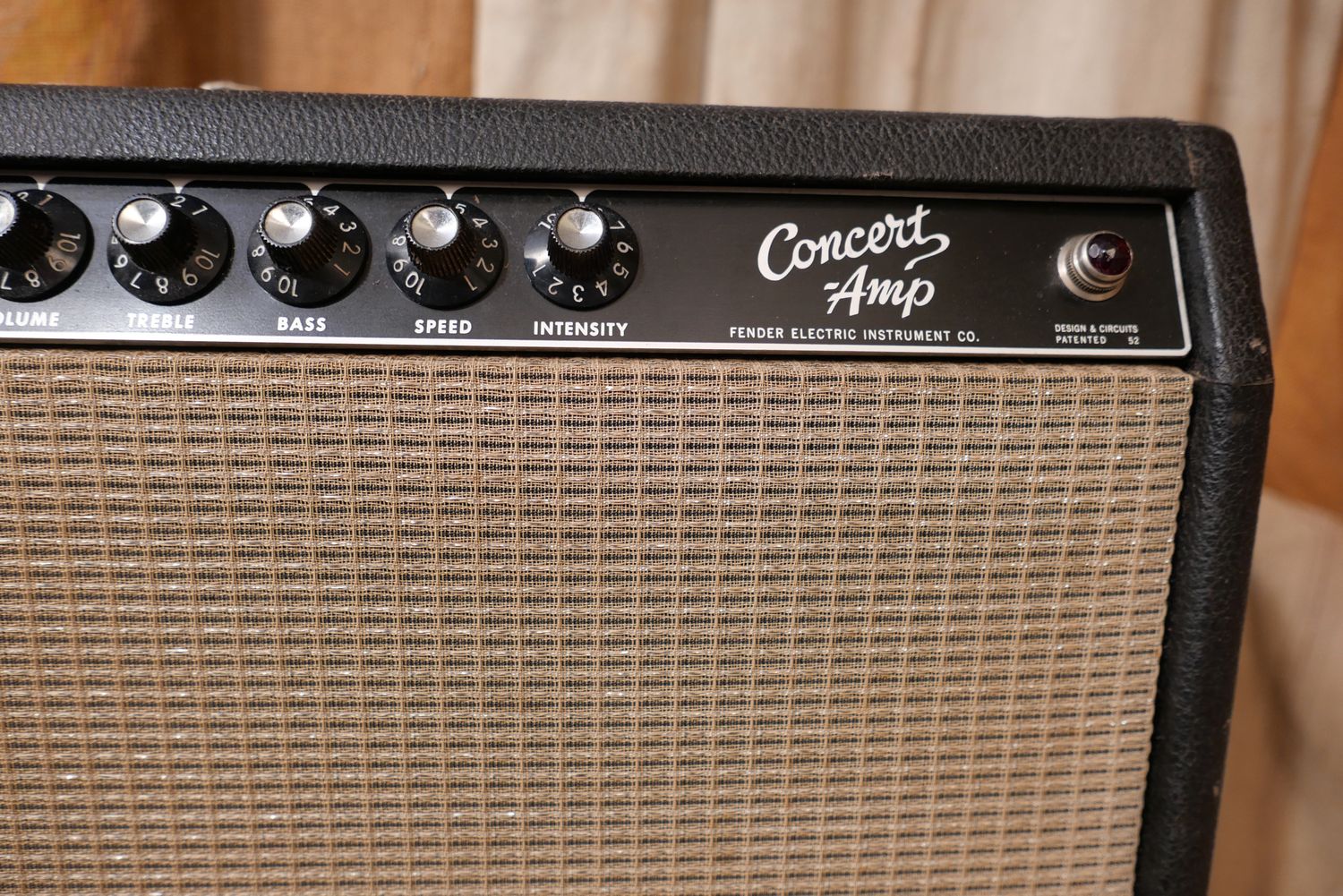 1963 Fender Concert Amplifier Black Tolex Black Panel
