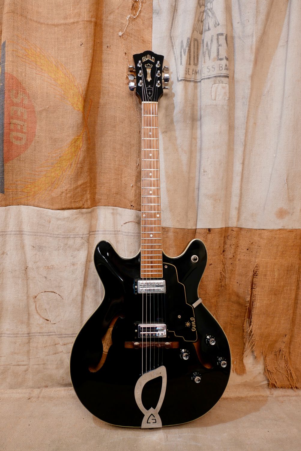 1966 Guild Starfire IV Black Refin