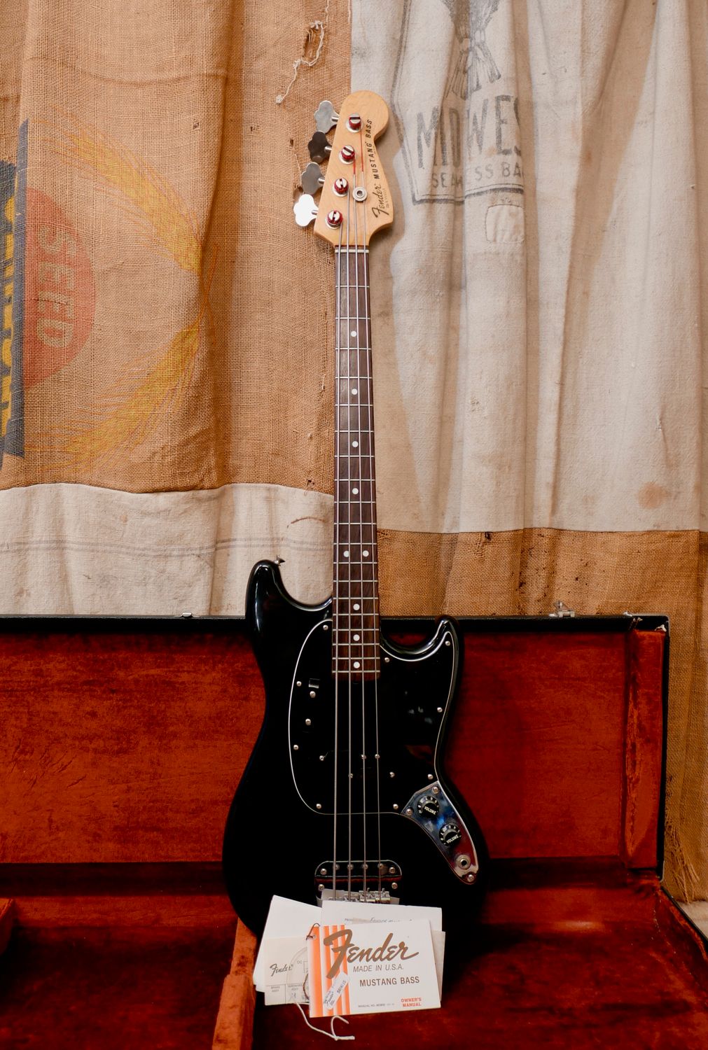 1981 Fender Mustang Bass Black