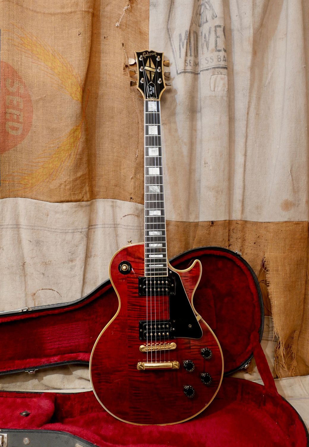 1974 Gibson Les Paul Custom Wine Red