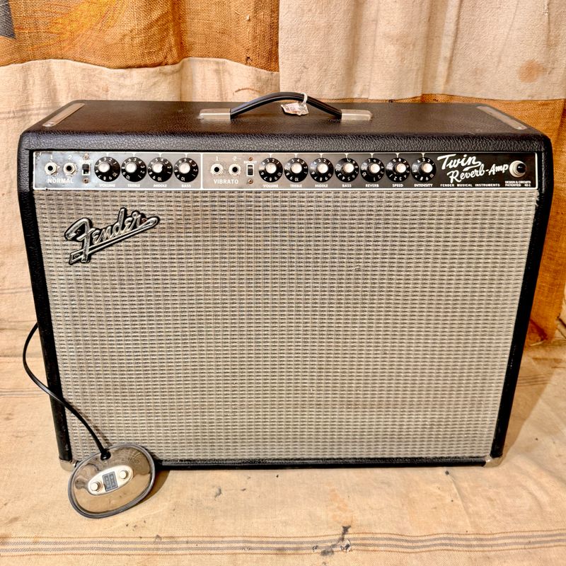 2000&#39;s Fender Twin Reverb &#39;65 Reissue Black Panel Amplifier