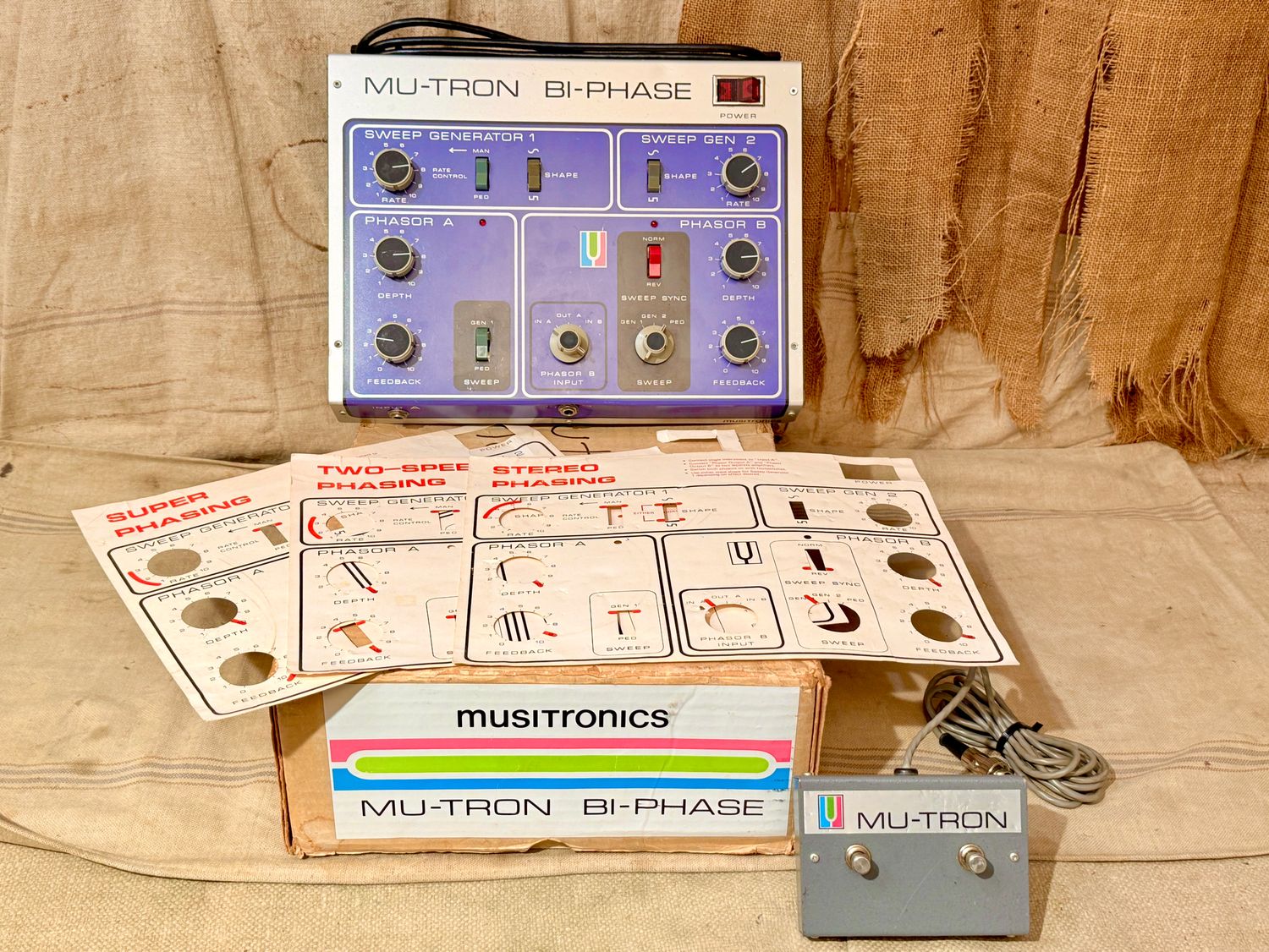 1970&#39;s Mu-Tron Bi-Phase Dual Phasor w/Foot Controller ~ 1974