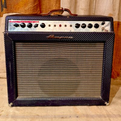 1960's Ampeg Gemini I Amplifier Black G-12