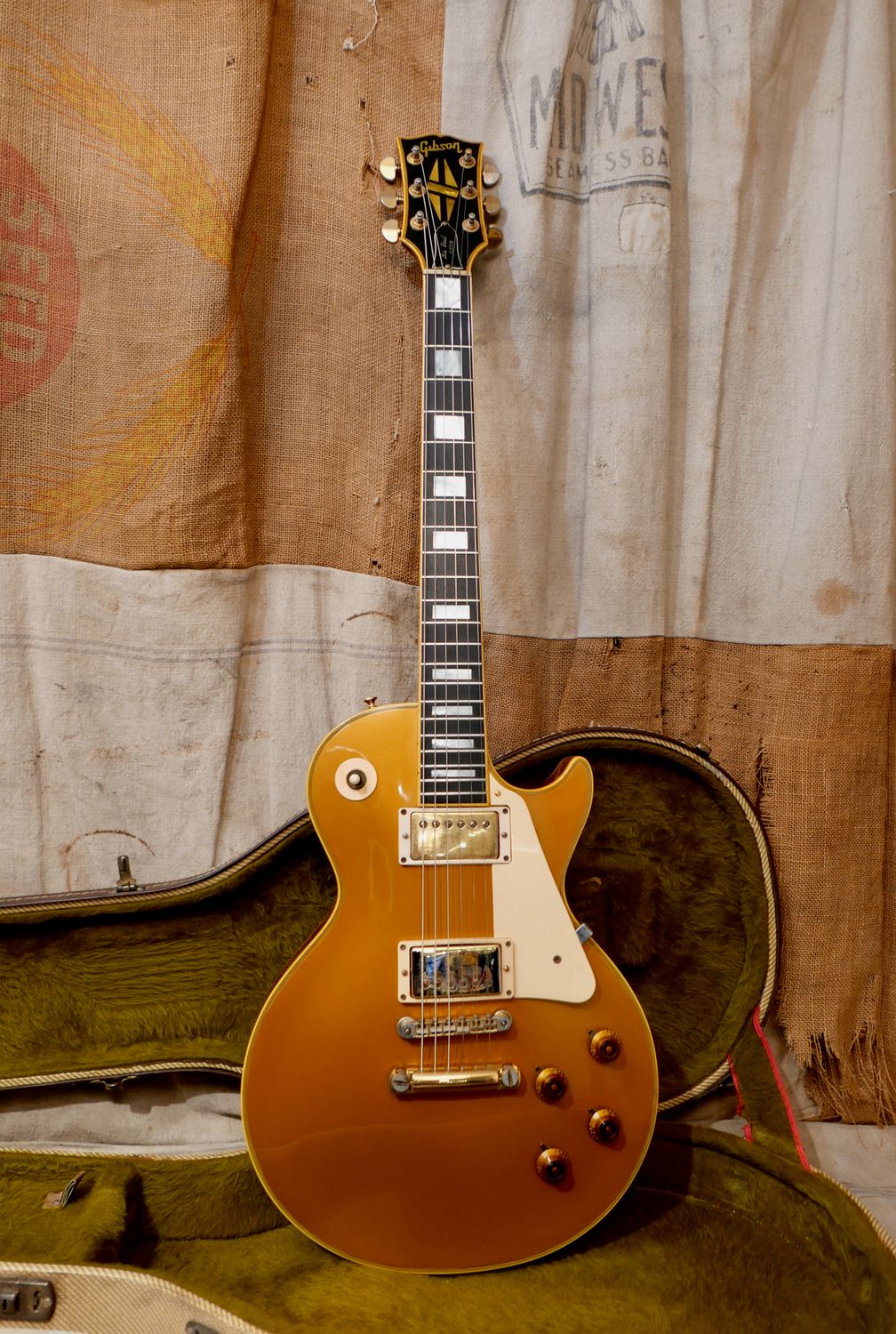 1970s Gibson Les Paul Custom Gold Refin 1971-1975