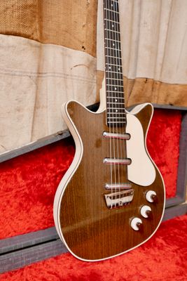 1959 Danelectro DC-3 Deluxe Triple Pickup 6038S Dark Faux Walnut