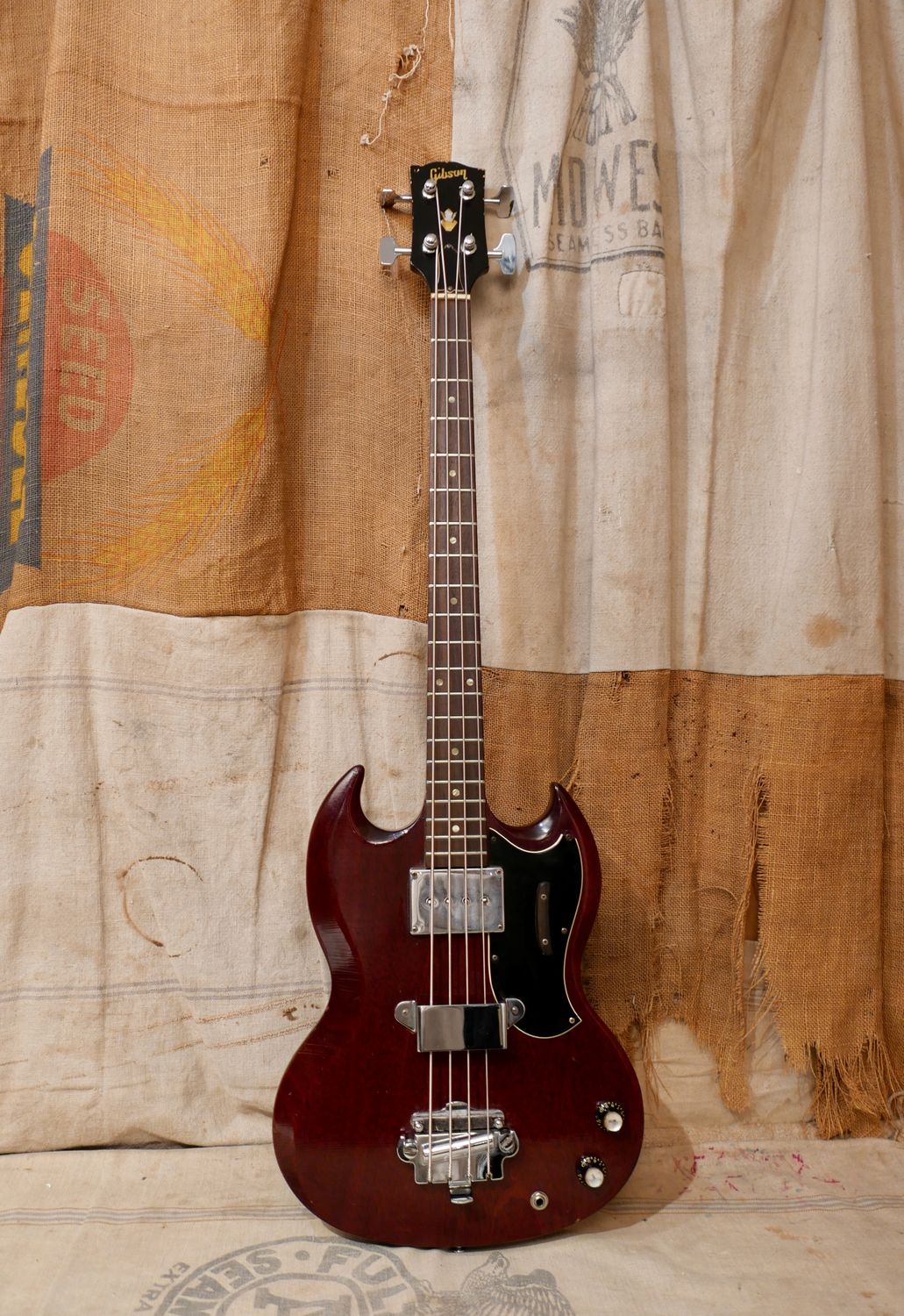 1967 Gibson EB-0 Bass Guitar Cherry Red