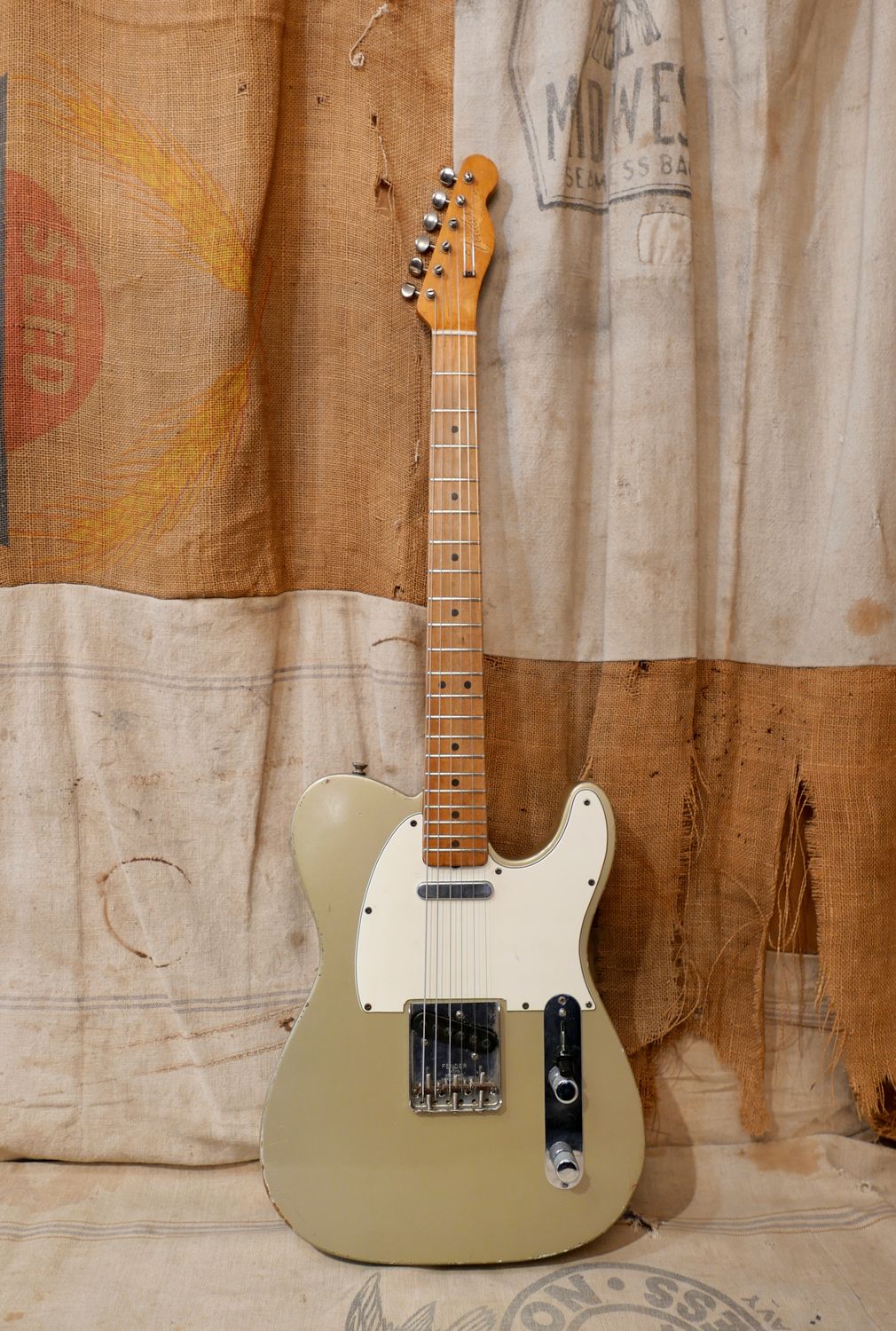 1966 Fender Telecaster Inca Silver Danocaster Refin